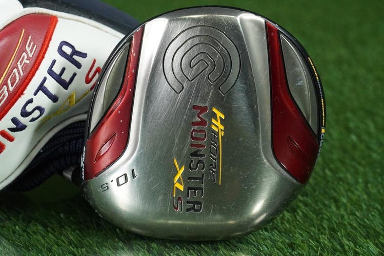 CLEVELAND HIBORE MONSTER XLS 10.5 DRIVER FUJIKURA GOLD REGULAR H W/ HEADCOVER