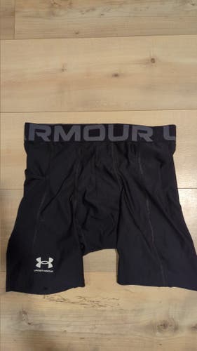 Black Large Men's Under Armour Heat Gear Compression Shorts (Used)