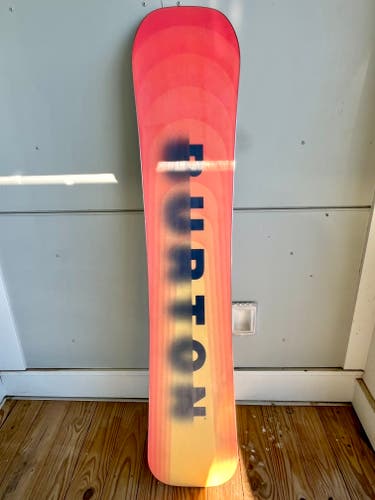 Men's Burton Snowboard All Mountain Without Bindings Medium Flex Directional Twin 162cm WIDE (Used)