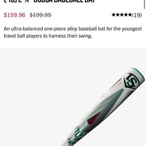 2025 Louisville Slugger Atlas Alloy USSSA Certified Bat (-10) 16 oz 26" (Used)