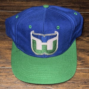 Vintage 1990s Hartford Whalers NHL Hockey Logo 7 Team Logo Snapback Hat Cap