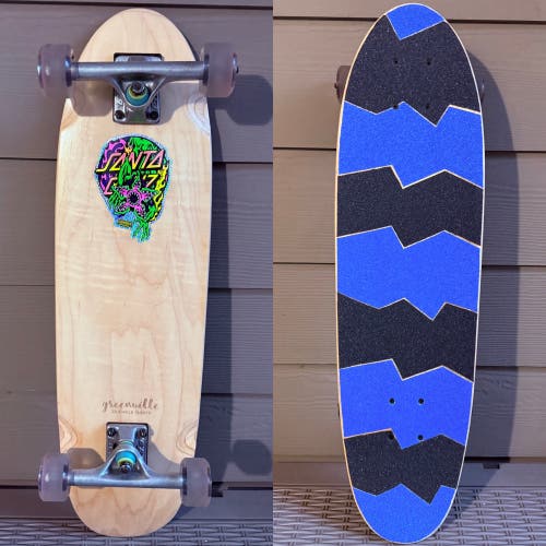 Refurbished Greenville “Sidewalk Surfer” Complete Mini Cruiser Skateboard 7.75”