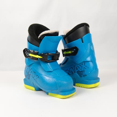 Alpina AJ1 Mondo 15/15.5 Kid's 6/6.5Y All Mountain Ski Boots Blue 202mm (Used)