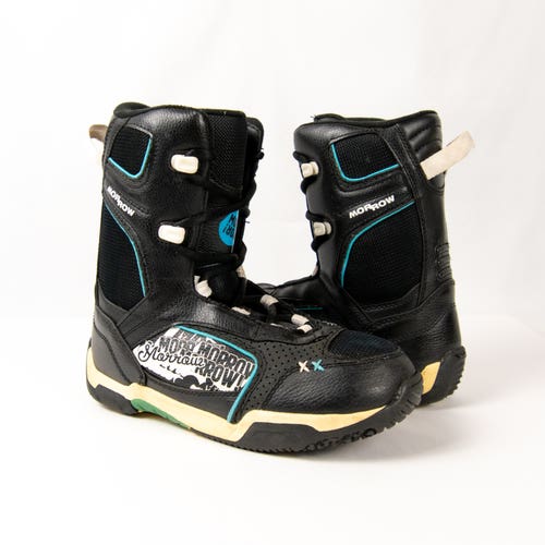 Morrow Slick Kid's Size M 7.0 Snowboard Boots Soft Flex All Mountain (Used)