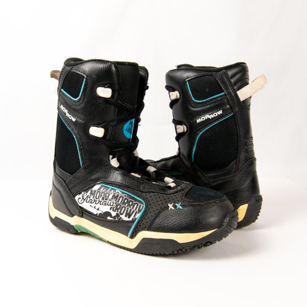 Morrow Slick Kid's Size M 7.0 Snowboard Boots Soft Flex All Mountain (Used)