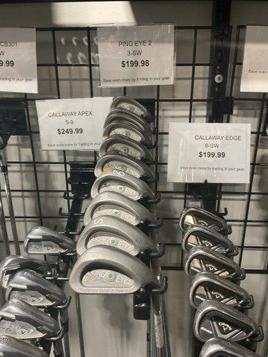 Used Ping EYE 2 Mens Iron Set RH 3I-SW 11834-S000026007