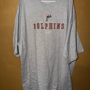 Reebok NFL Miami Dolphins Football Graphic T Shirt Mens Size 4-5XL Used Pre Owned