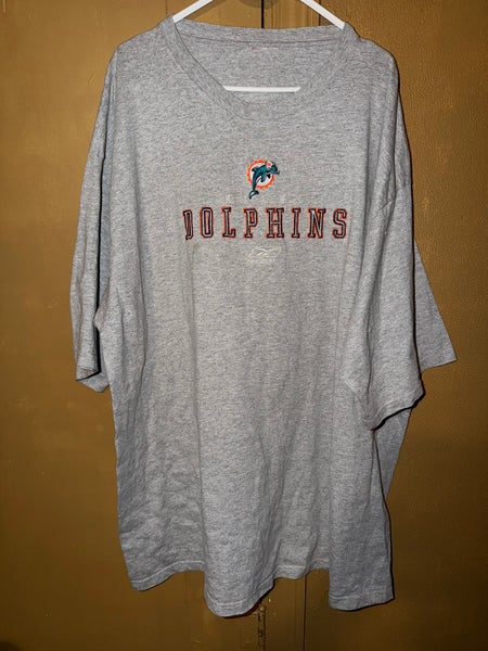 Reebok NFL Miami Dolphins Football Graphic T Shirt Mens Size 4-5XL Used Pre Owned