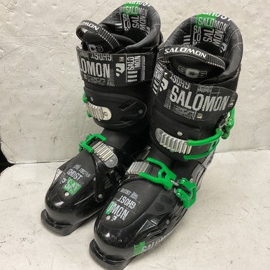Used Salomon GHOST 120 CS Mens DH Ski Boot Black 295 MP - M11.5 11855-S000194750