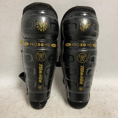 Used WinnWell PRO SG190 Youth Shin Guards Black 7" 11855-S000194802