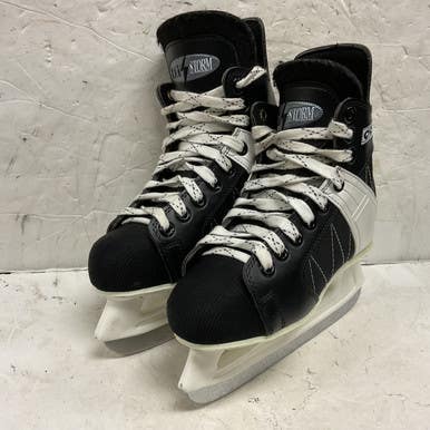 Used CCM BLACK STORM Intermediate Hockey Skate Intermediate 5.0 11855-S000194780