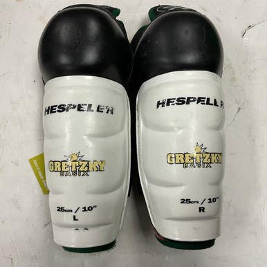 Used Hespeler GRETZKY BASIX Junior Shin Guards White 10" 11855-S000194774
