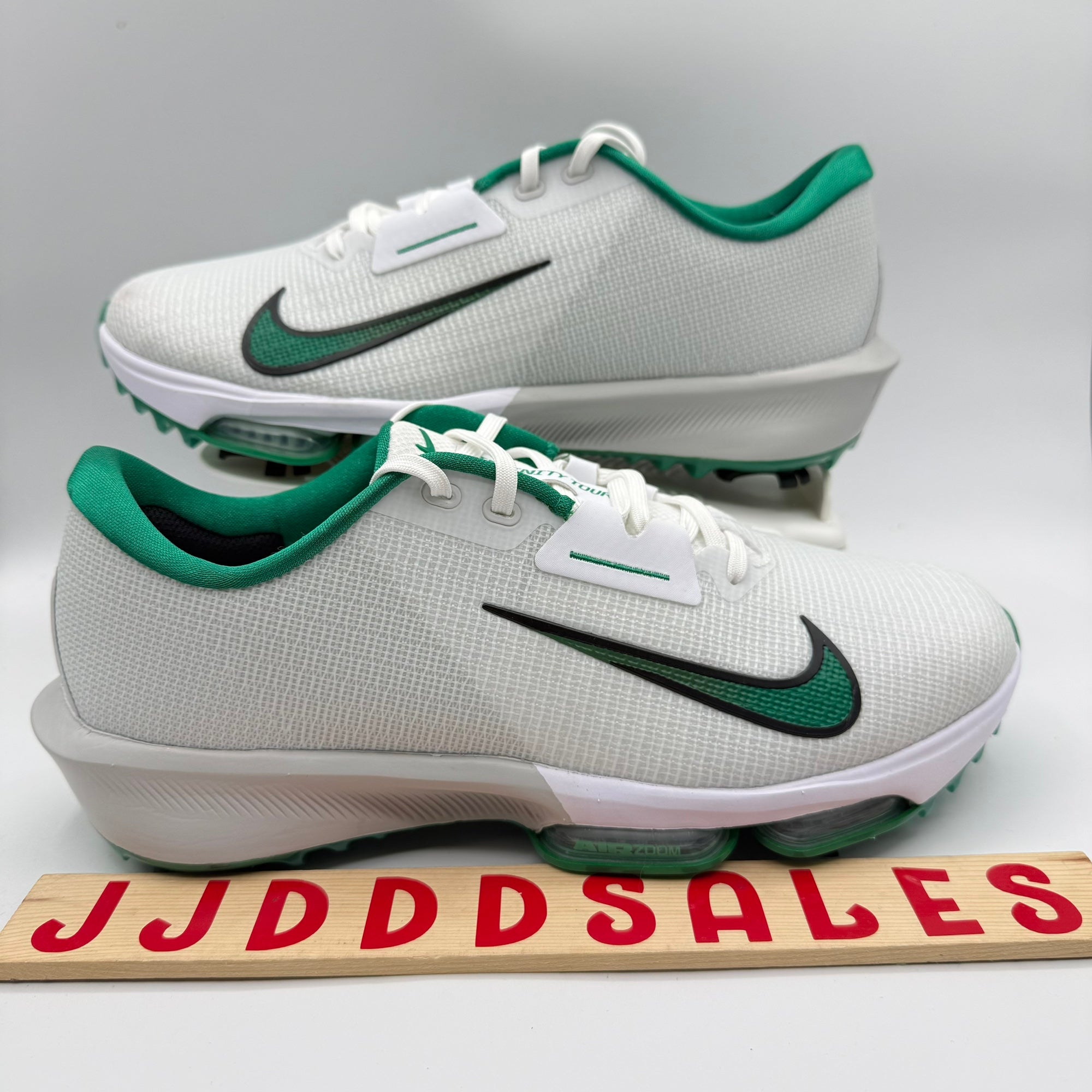 NEW Nike Air Zoom Infinity Tour 2 Golf Shoes HQ2158-100 Size 12 Photon Dust #1 Nike Air Zoom Infinity Tour 2 Golf Green Photon Dust nby  main image 4