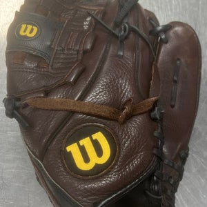 Used Wilson A710 BB/SB Glove RH Throw Brown 12" 11497-S000153785