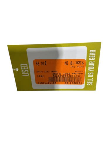 Used Adidas EAZY CLOSE BB/SB Glove LH Throw Tan 10" 11847-S000031159