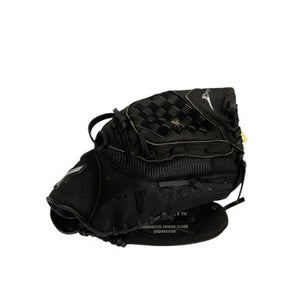 Used Mizuno POWER CLOSE BB/SB Glove RH Throw Black 10 1/2" 11847-S000031158