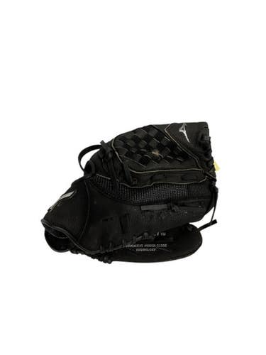 Used Mizuno POWER CLOSE BB/SB Glove RH Throw Black 10 1/2" 11847-S000031158