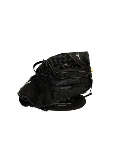 Used Mizuno POWER CLOSE BB/SB Glove RH Throw Black 10 1/2" 11847-S000031158