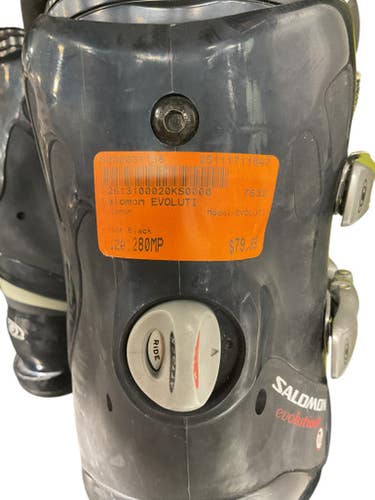 Used Salomon EVOLUTI Mens DH Ski Boot Black 280 MP - M10 - W11 11847-S000031155