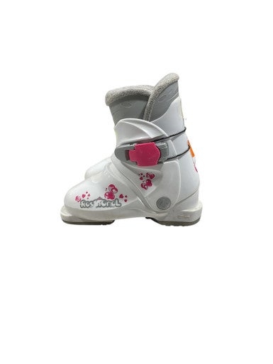 Used Rossignol Girls DH Ski Boot White 165 MP - Y09 11847-S000031131