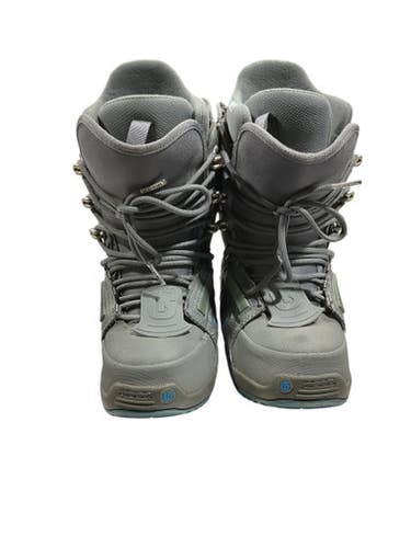 Used Burton Boys Snowboard Boots Grey Junior 05.5 11847-S000031124