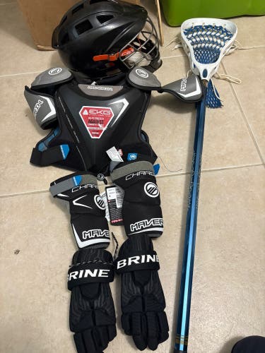 Youth Starter Kit (Used) lacrosse equipment full set up! Meets nocsae