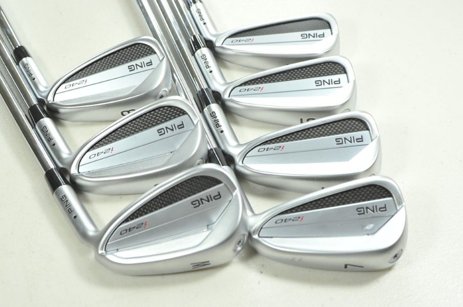 Ping i240 4-W Iron Set Stiff Flex Black Dot Right NS Pro Modus3 Steel # 206222