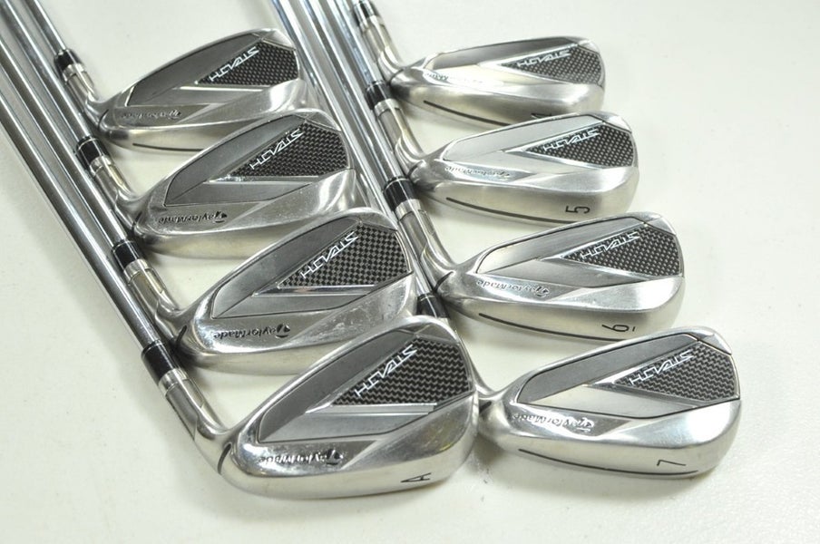TaylorMade Stealth 4-PW,AW Iron Set Regular Flex Right KBS MAX MT Steel # 206215