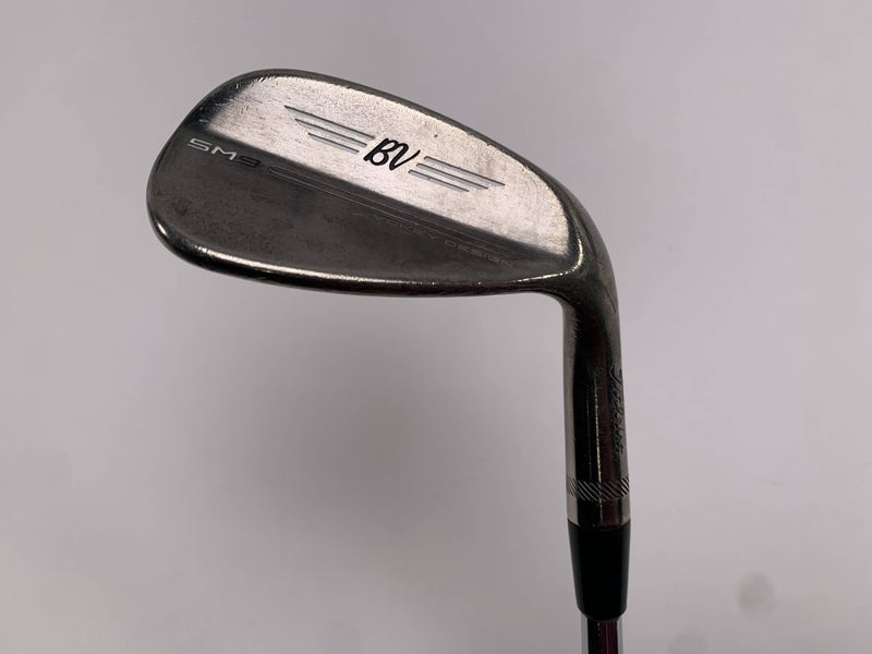 Titleist Vokey SM9 Brushed Steel Gap Wedge GW 52* 8 F-Grind Wedge Steel Mens RH