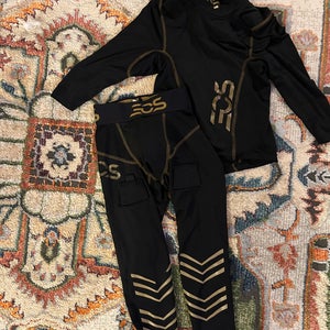 Black Small Kids Unisex Shock Doctor Compression (Used)