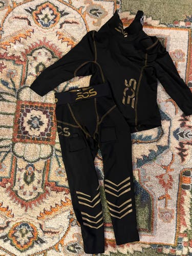 Black Small Kids Unisex Shock Doctor Compression (Used)