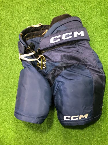Blue Senior Small CCM Tacks AS-V Pro Hockey Pants (Used)