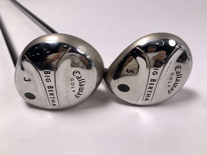 Callaway Big Bertha 2004 3 & 5 Fairway Set 15* 18* Big Bertha Gems 55 Ladies RH