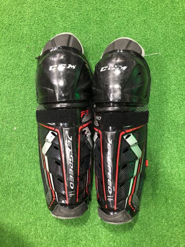 Senior CCM JetSpeed FT390 Shin Pads 14" (Used)
