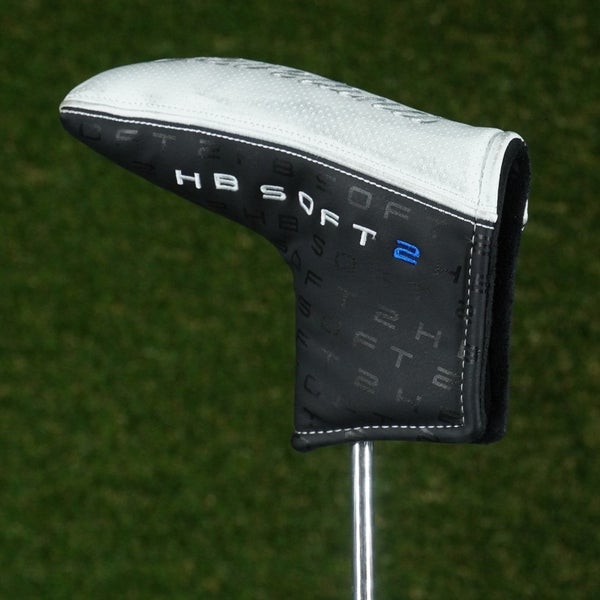 CLEVELAND HB SOFT 2 BLADE PUTTER HEADCOVER WHITE / BLACK ~ LOOK!!