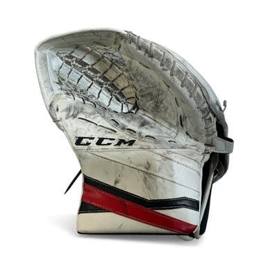Used CCM POWERED BY LETEVRE Senior Goalie Catcher Black And White 11873-S000224714
