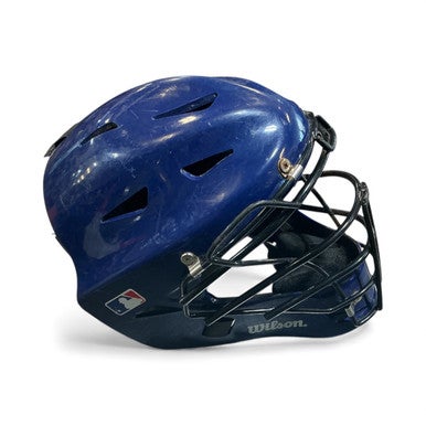 Used Wilson Catchers Helmet w/Mask Royal Blue One Size 11873-S000226732