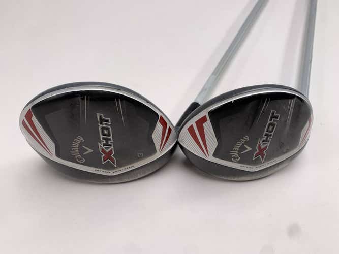 Callaway X Hot 19 3 & 5 Fairway Wood Set 15* 18* Project X PXv Stiff LH