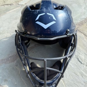 2023 EvoShield Pro-SRZ™ Solid Catcher's Helmet - Navy Size S/M (6 1/2" - 7 1/4")