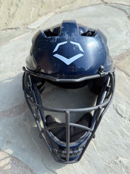 2023 EvoShield Pro-SRZ™ Solid Catcher's Helmet - Navy Size S/M (6 1/2" - 7 1/4")