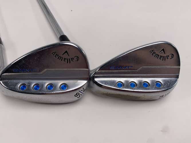 Callaway Jaws MD5 Platinum Chrome Wedge Set 54* 10 | 58* 8 XP 95 R300 Mens RH