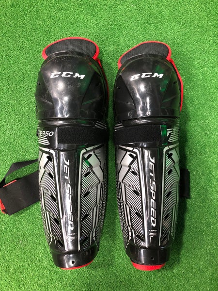 Senior CCM JetSpeed FT350 Shin Pads 14" (Used)