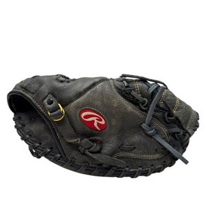 Used Rawlings Renegade RCMBB 32.5 RH Throw Catchers Mitt - Black 11835-S000201110
