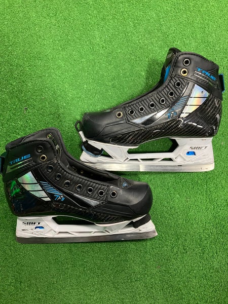Intermediate True TF9 Hockey Goalie Skates Regular Width Size 4.0 (Used)