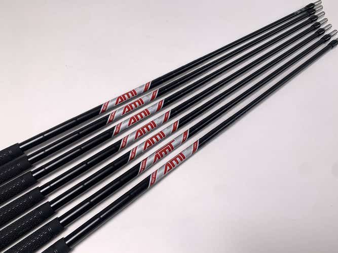True Temper AMT Red R300 Regular Steel Set Of 7 Shafts  34.25''-36.50''- 0.355