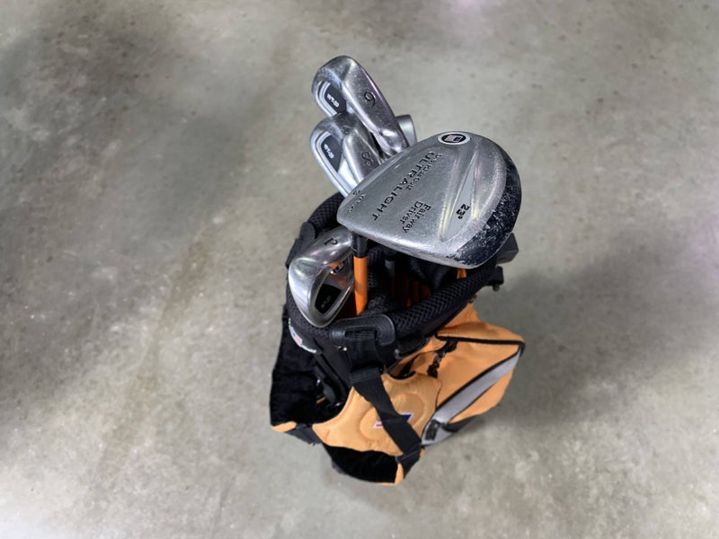 U.S. Kids WT-20 Orange 51-35 Club Set 3W 6 & 8 PW Putter 51" Junior RH +Bag