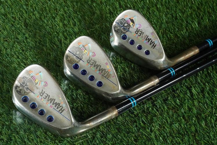 CALLAWAY MD3 WEDGES KBS TOUR CUSTOM SERIES SHAFT LH 52,56,60 SKULL ENGRAVED