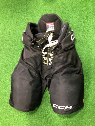 Black Junior Medium CCM Tacks AS-V Pro Hockey Pants (Used)