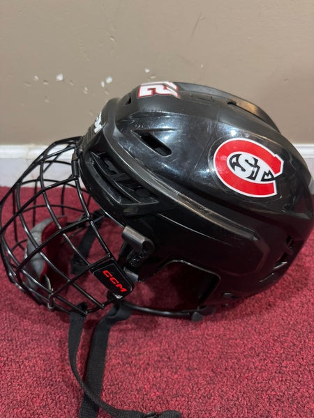 St Cloud State Medium CCM Tacks 710 Helmet Pro Stock Item#ST12B
