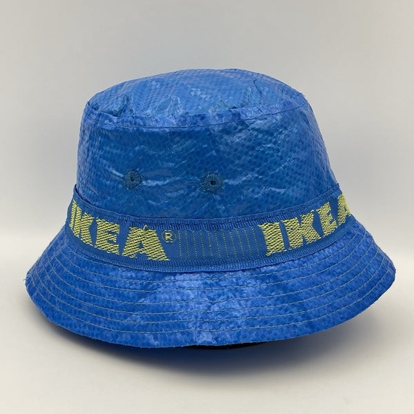 IKEA Knorva Lined Bucket Hat Cap Adult One Size Blue Outdoors Rain Fishing Hat